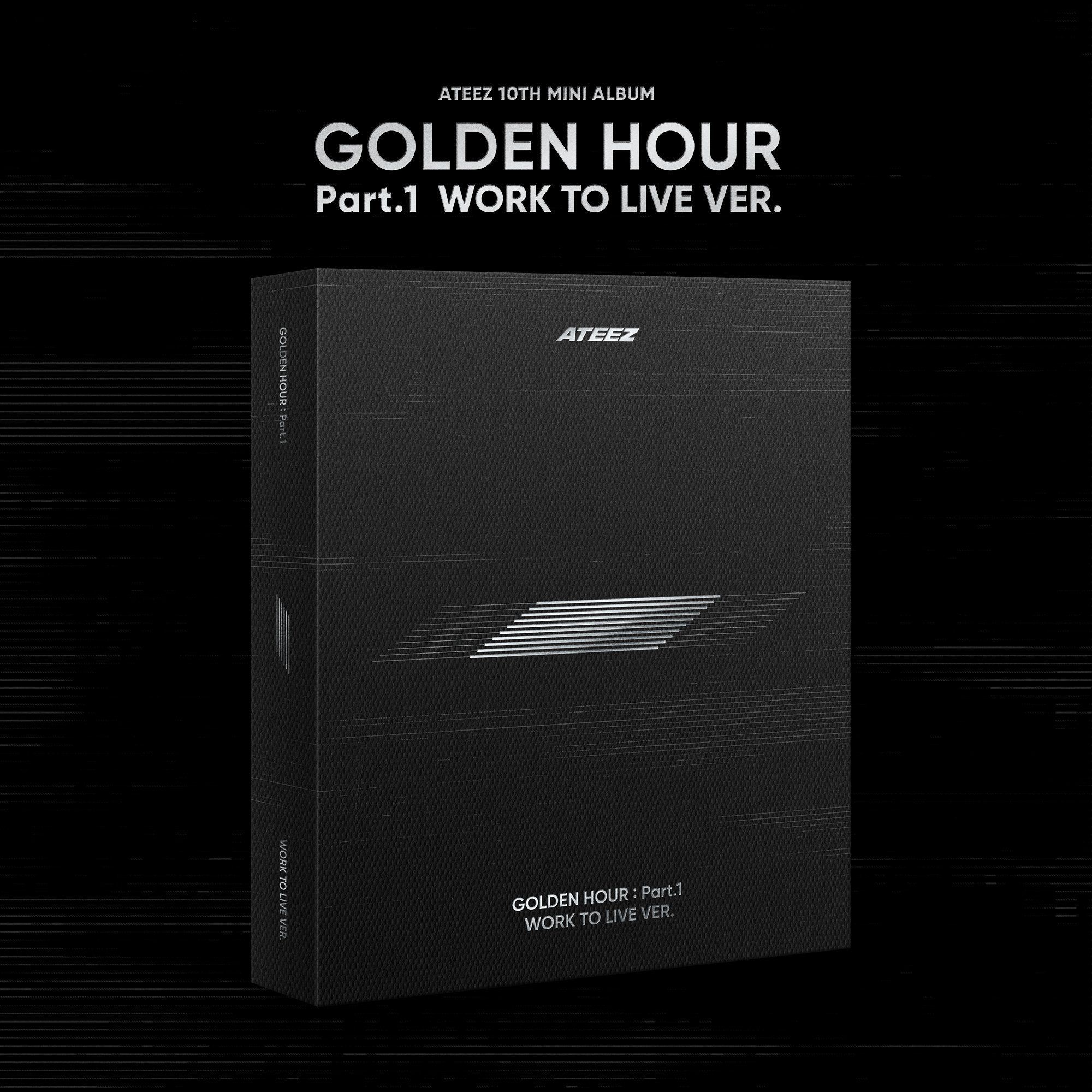 ATEEZ 10th Mini Album [GOLDEN HOUR Part.1] (WORK TO LIVE VER.)