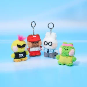 LINEFRIENDS MININI WORLD PLUSH KEYRING POUCH SET