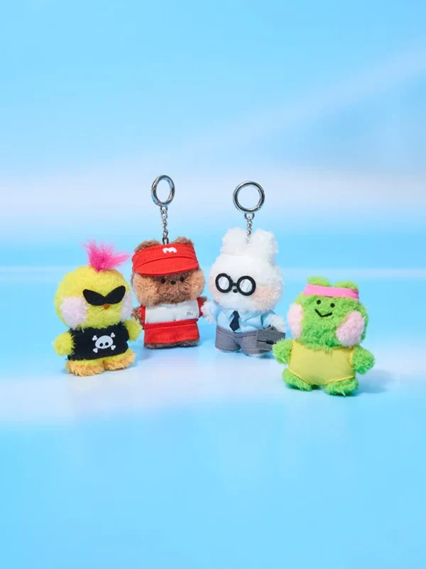 LINEFRIENDS MININI WORLD PLUSH KEYRING POUCH SET