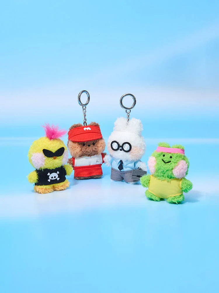 LINEFRIENDS MININI WORLD PLUSH KEYRING POUCH SET