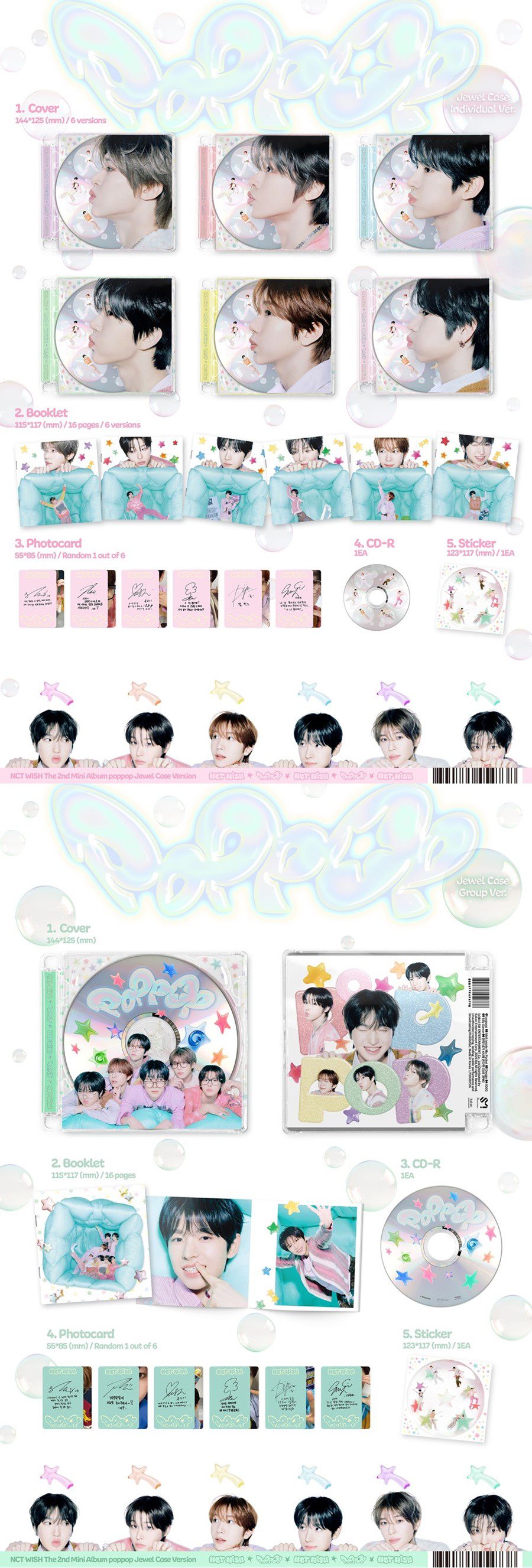 NCT WISH – 2nd Mini Album [poppop] (Jewel Case Ver.)