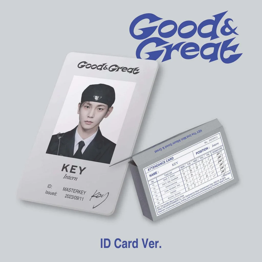 KEY - 2ND MINI ALBUM [Good & Great] ID CARD Ver. (SMART ALBUM)