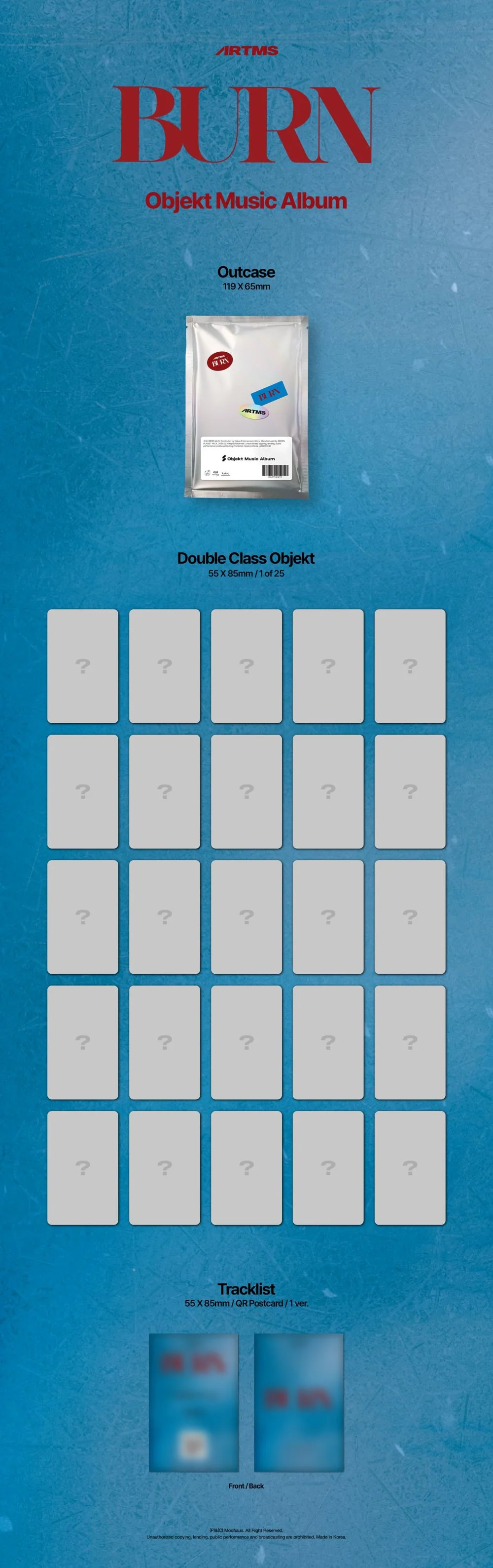 ARTMS - 1st Single Album [BURN] Objekt Music Album Ver. - Image 2