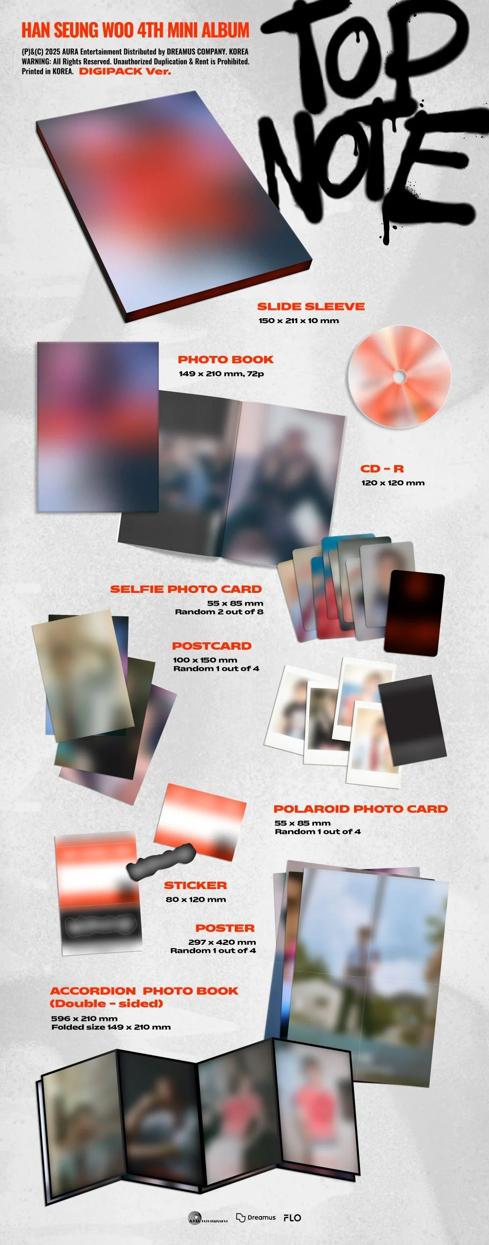 HAN SEUNG WOO - 4th Mini Album [TOP NOTE] Digipack Ver. - Image 2