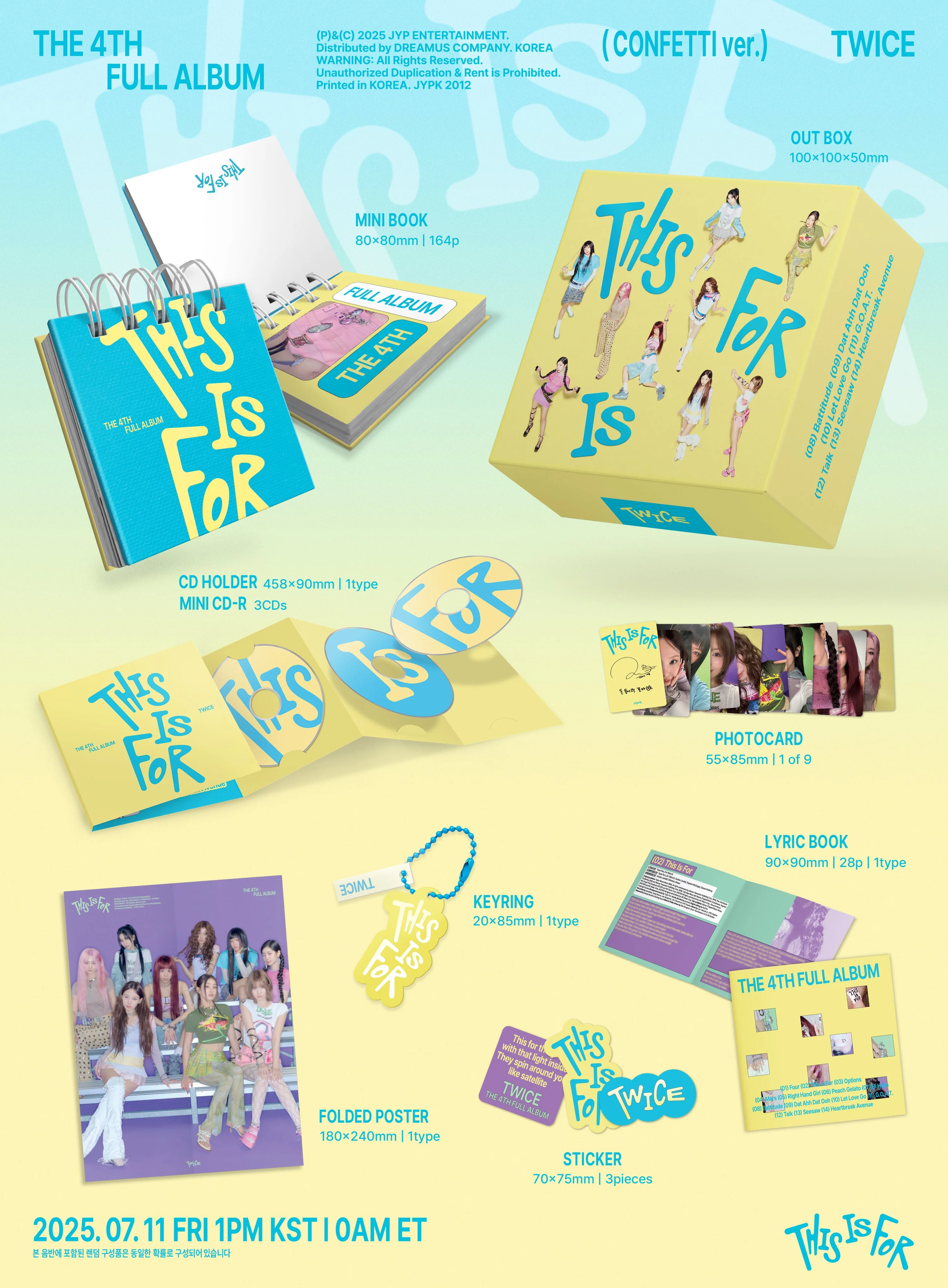 TWICE - 4th Full Album [THIS IS FOR] CONFETTI Ver. - Image 2