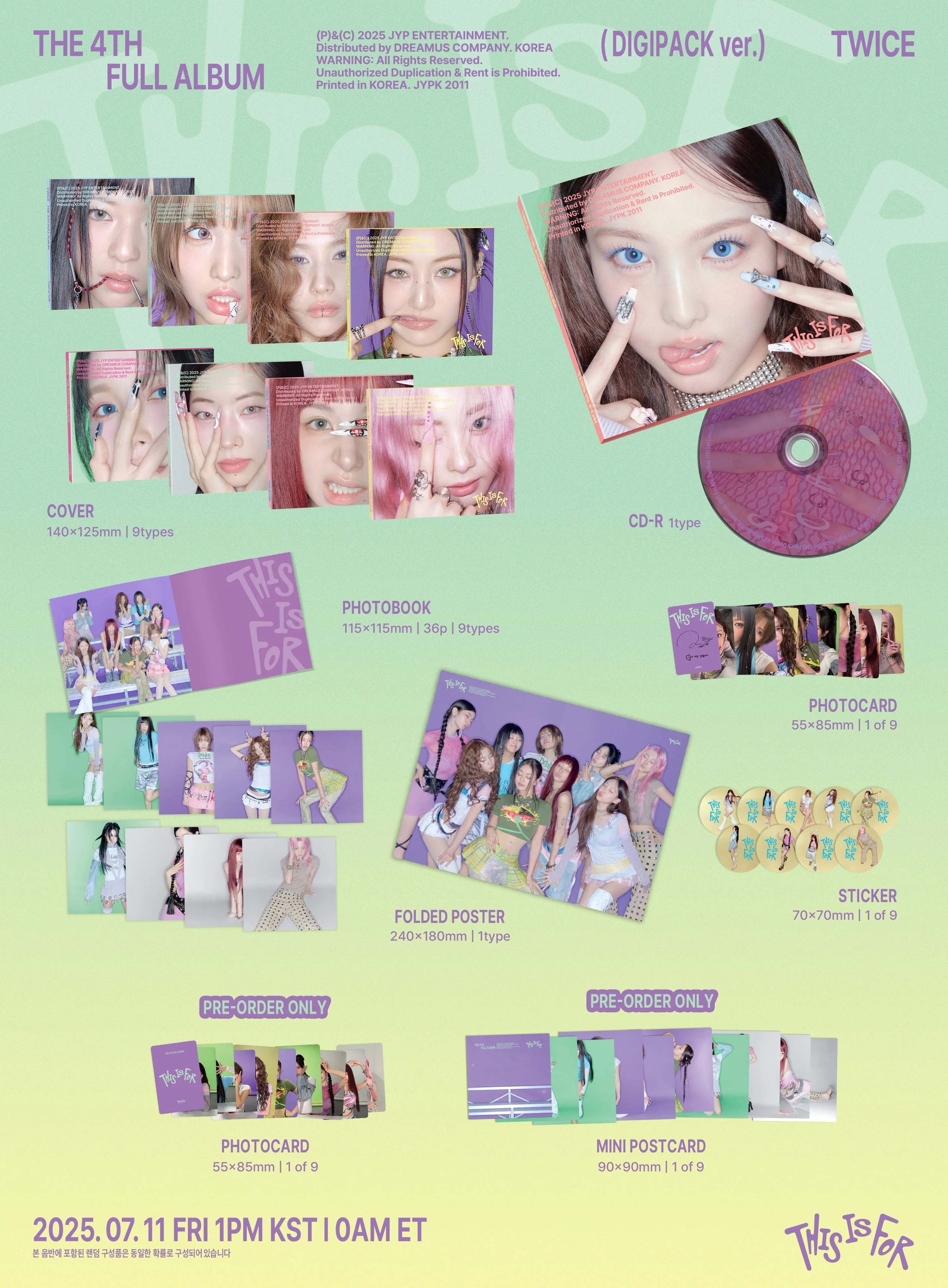 TWICE - 4th Full Album [THIS IS FOR] DIGIPACK Ver. - Image 2