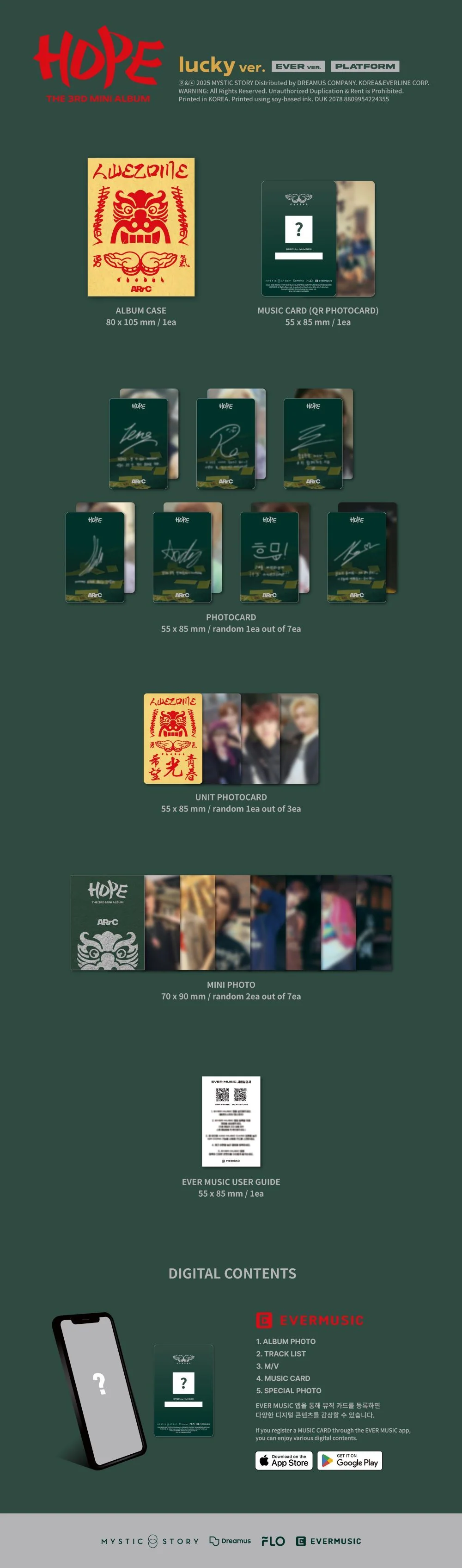 ARrC - 3rd Mini Album [HOPE] EVER Ver.