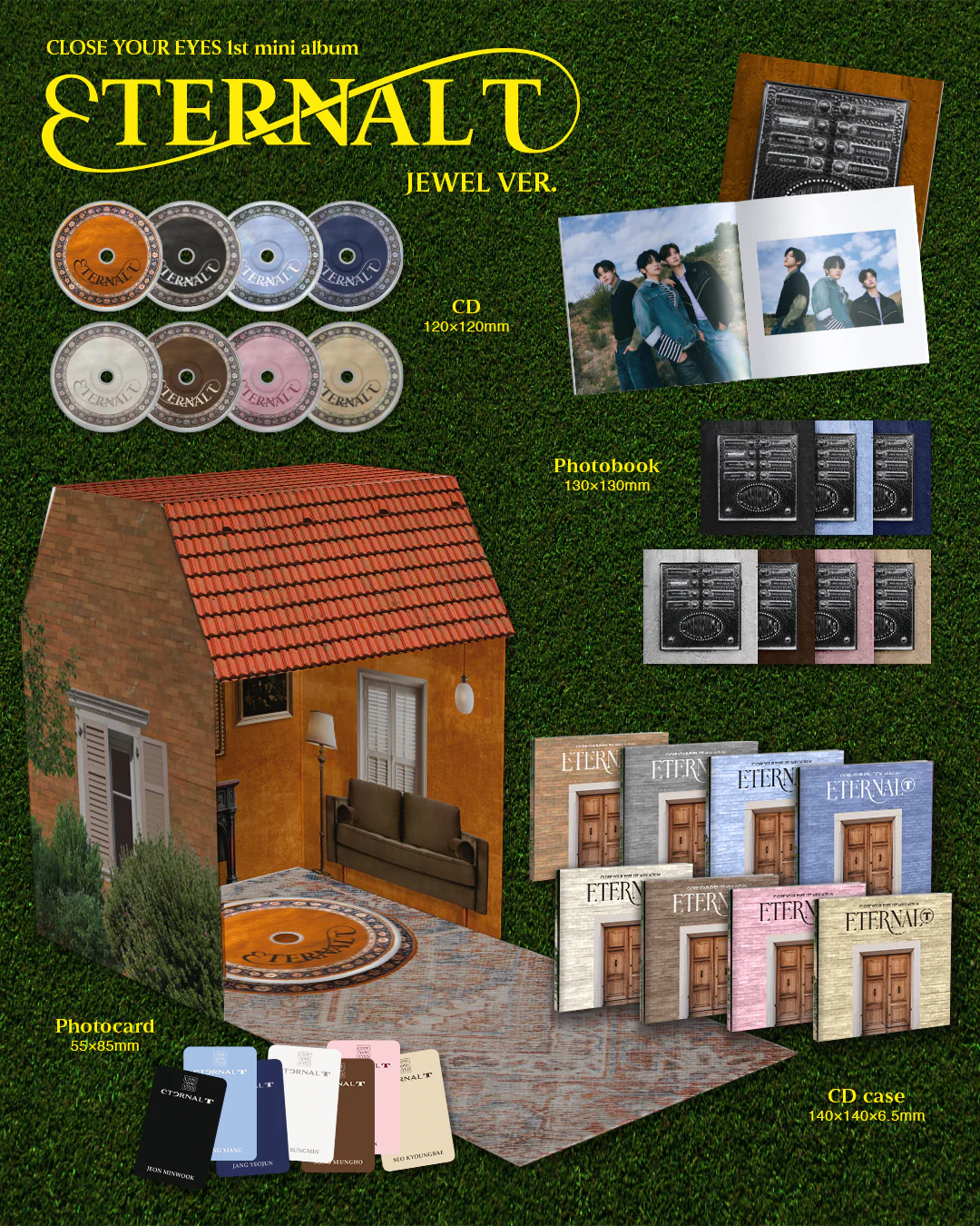 CLOSE YOUR EYES - 1st Mini Album [ETERNALT] JEWEL Ver.