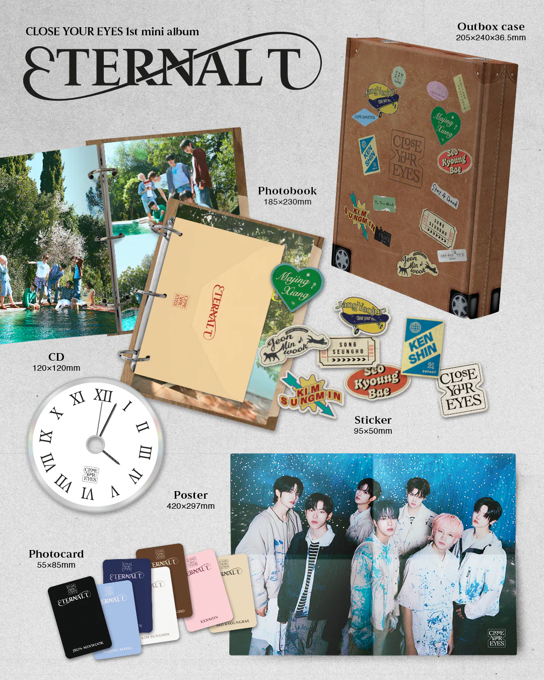 CLOSE YOUR EYES - 1st Mini Album [ETERNALT] PHOTOBOOK Ver.