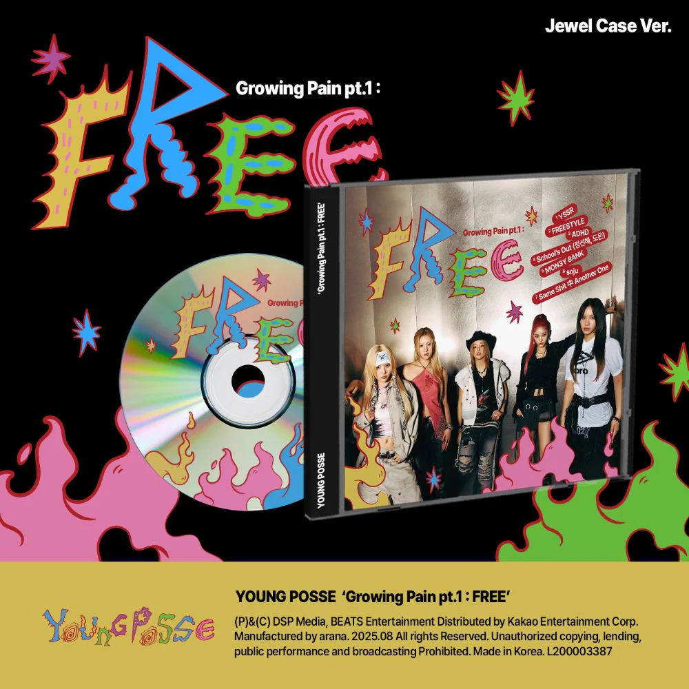 YOUNG POSSE - EP [Growing Pain pt.1 : FREE] Jewel Case Ver.
