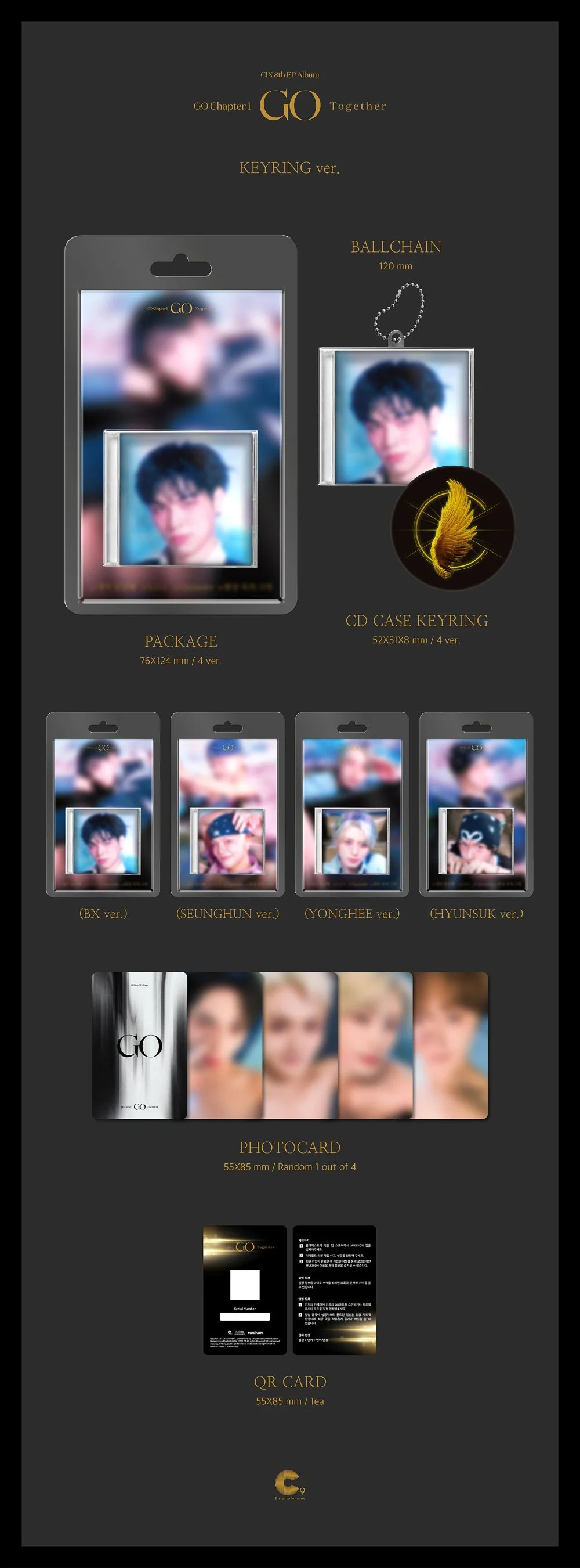 CIX - 8th Mini Album [GO Chapter 1 : GO Together] KEYRING Ver. - Image 2
