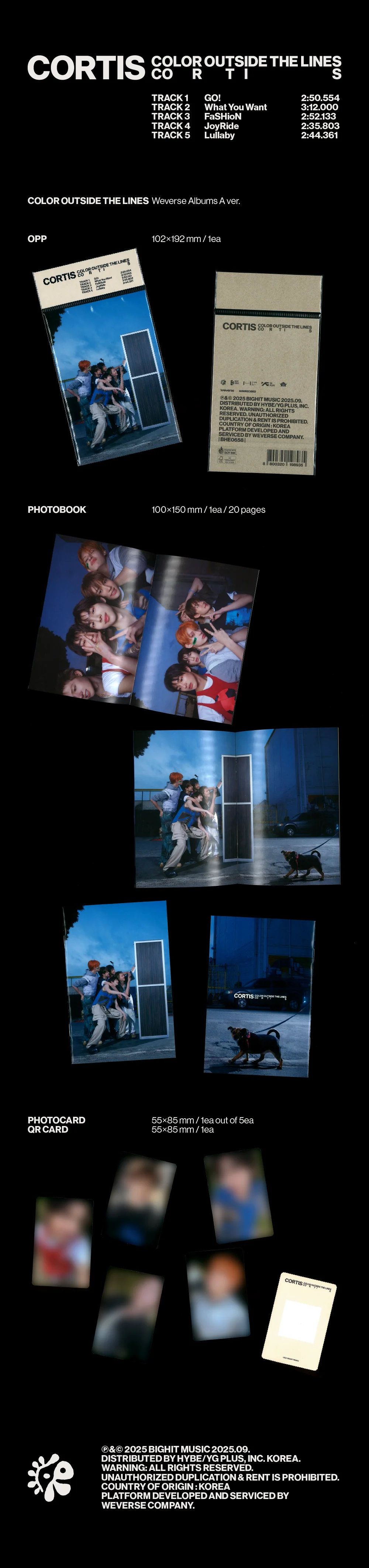 CORTIS - 1st EP [COLOR OUTSIDE THE LINES] Weverse Albums Ver. - Image 2