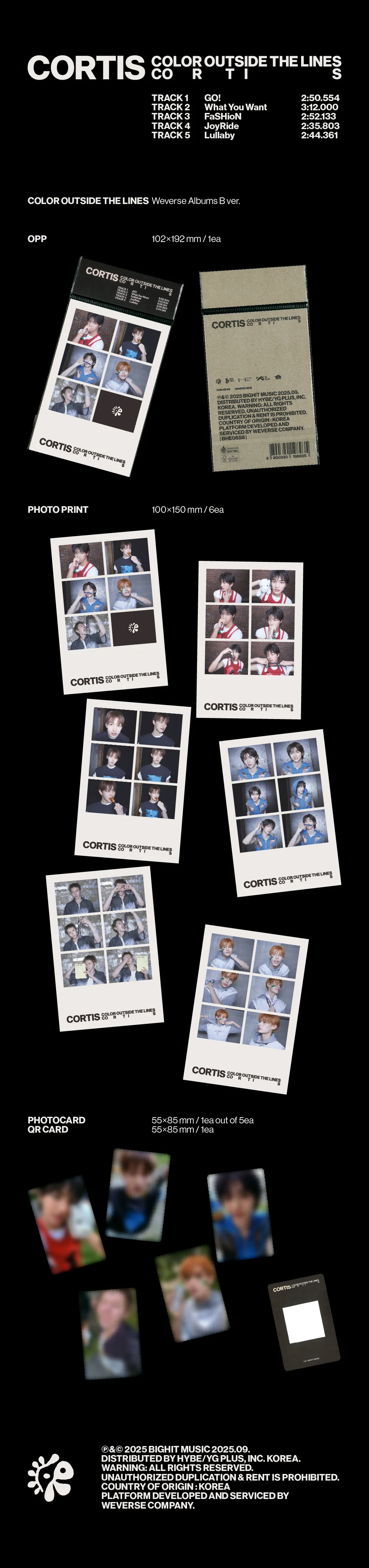 CORTIS - 1st EP [COLOR OUTSIDE THE LINES] Weverse Albums Ver. - Image 3