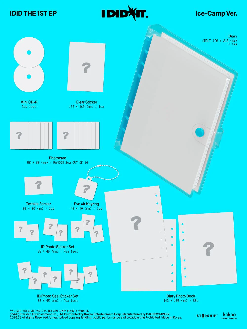 IDID - 1st Mini Album [I did it] Ice-Camp Ver. (Special Edition)