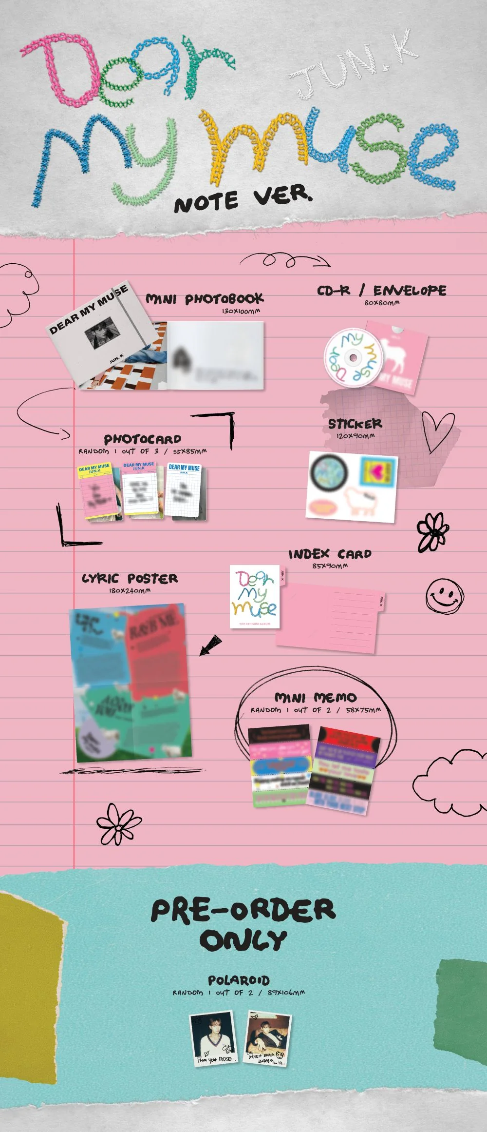 JUN. K - 4th Mini Album [Dear my muse] Digipack Ver. - Image 2