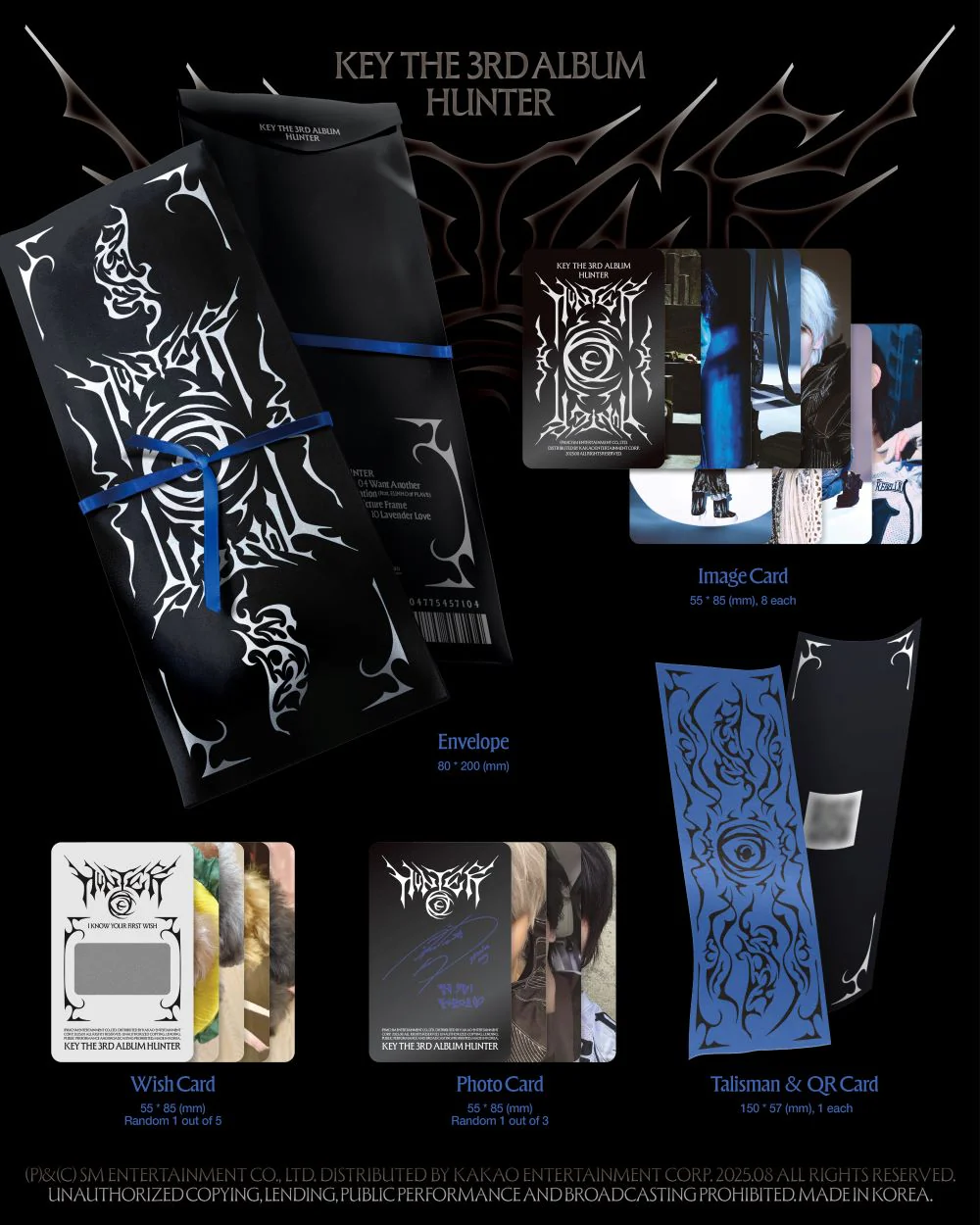 KEY - 3rd Album [HUNTER] Talisman Ver. (Smart Album) - Image 2