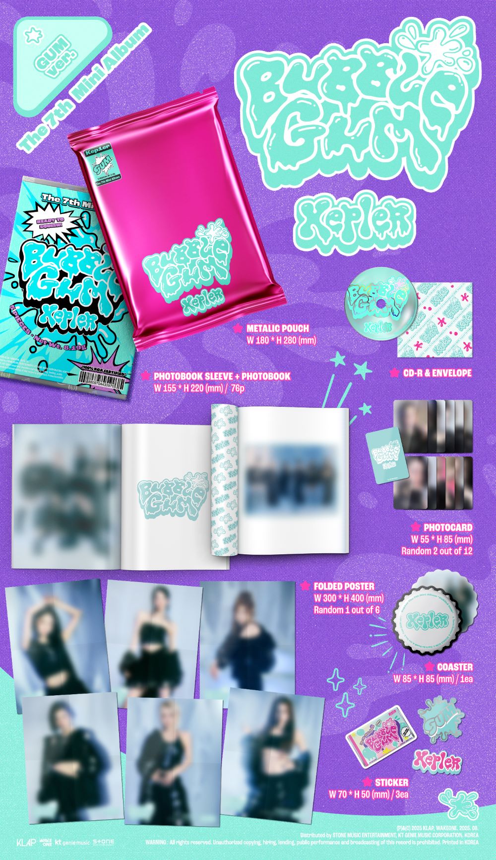 Kep1er - 7th Mini Album [BUBBLE GUM] Standard Ver.