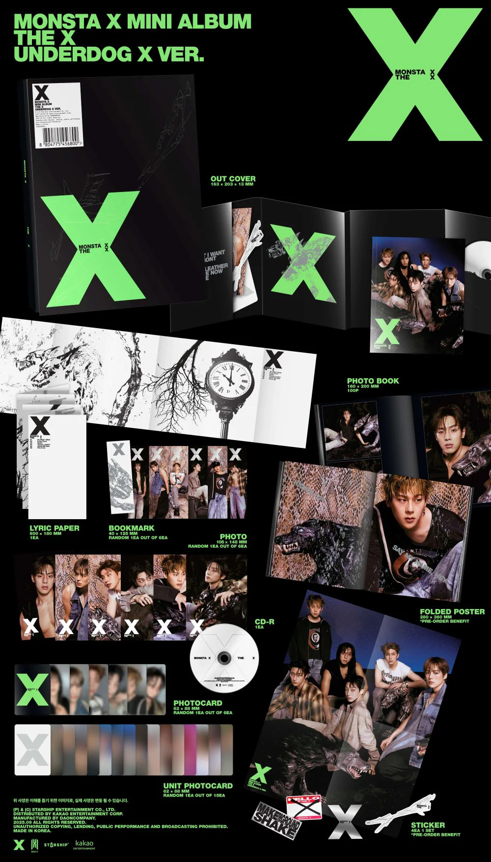 MONSTA X - 13th Mini Album [THE X] STANDARD Ver.