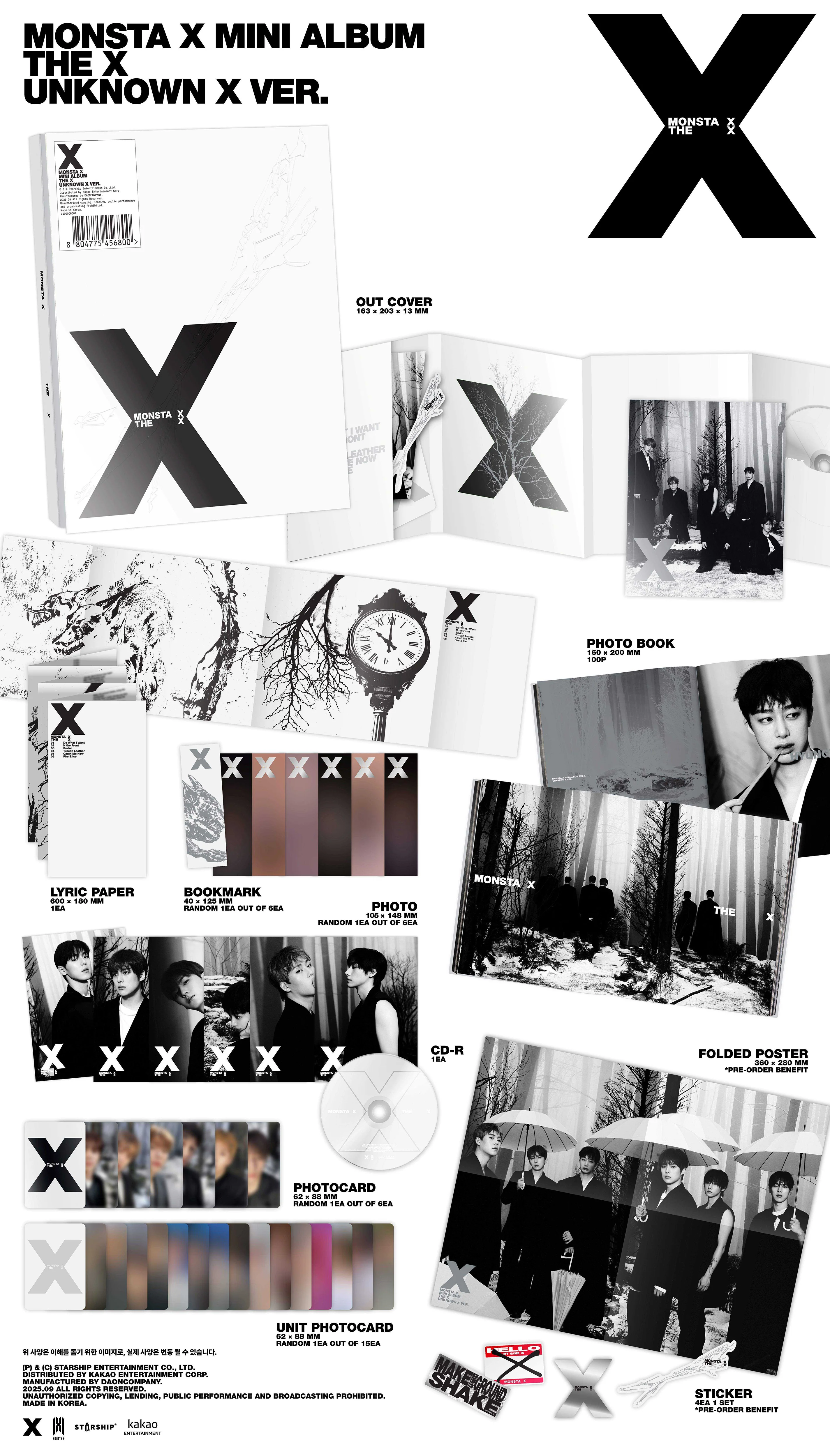 MONSTA X - 13th Mini Album [THE X] STANDARD Ver. - Image 2