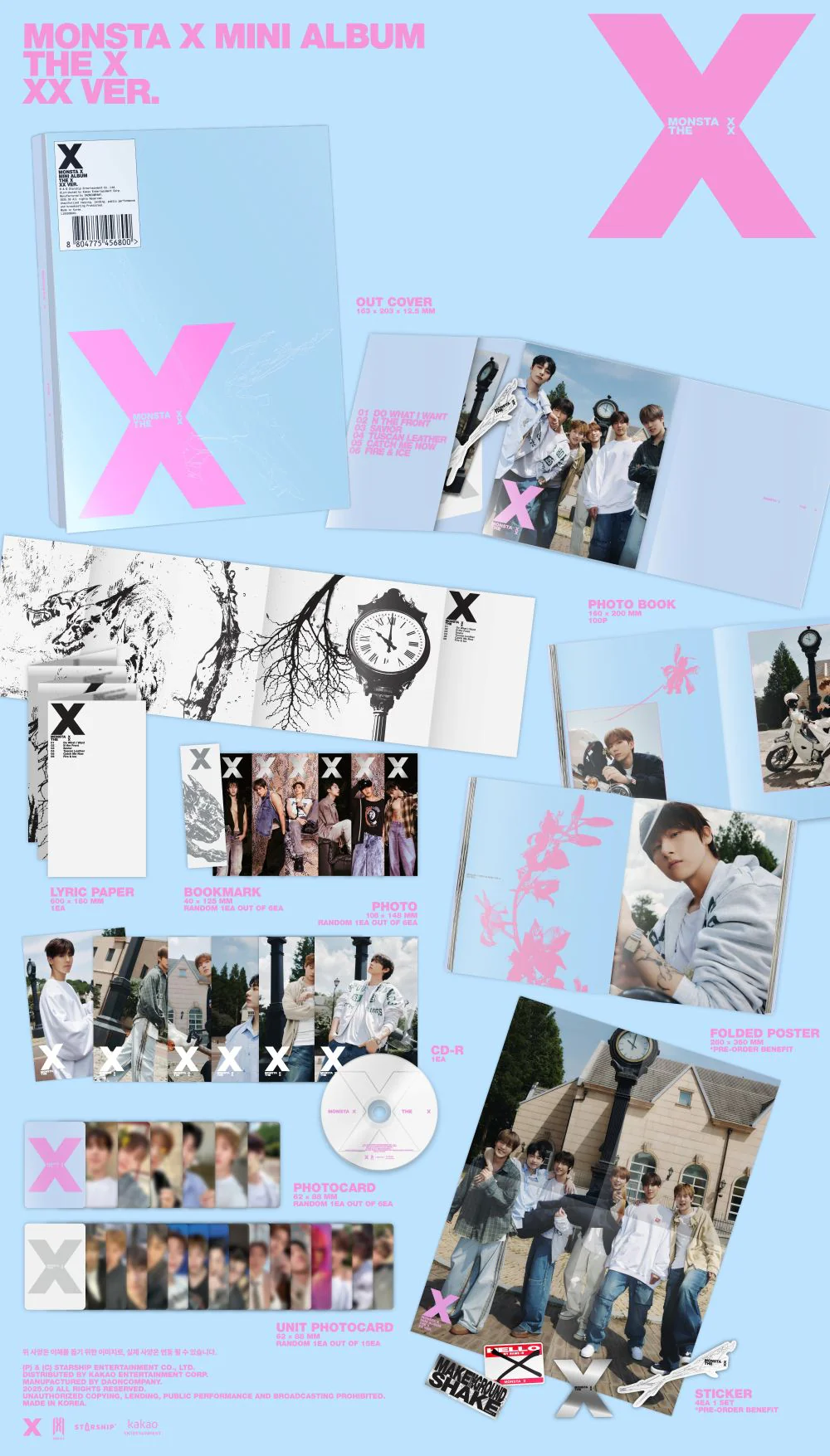 MONSTA X - 13th Mini Album [THE X] STANDARD Ver. - Image 5
