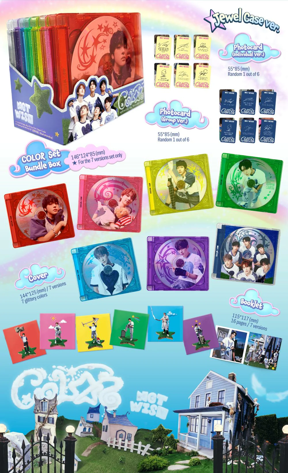 NCT WISH - 3rd Mini Album [COLOR] Jewel Case Ver. - Image 2