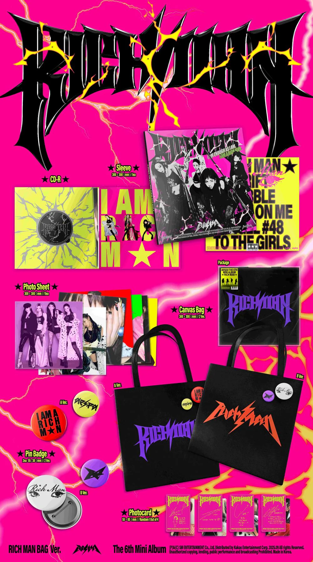 aespa - 6th Mini Album [Rich Man] RICH MAN BAG Ver.