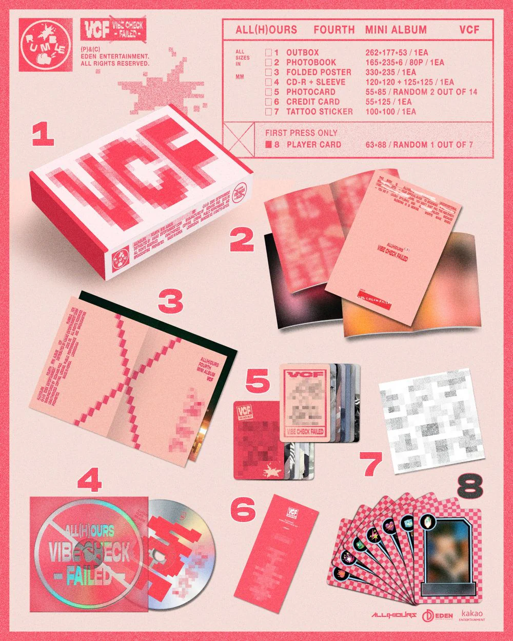 ALL(H)OURS - 4th Mini Album [VCF] RUMBLE Ver. - Image 2