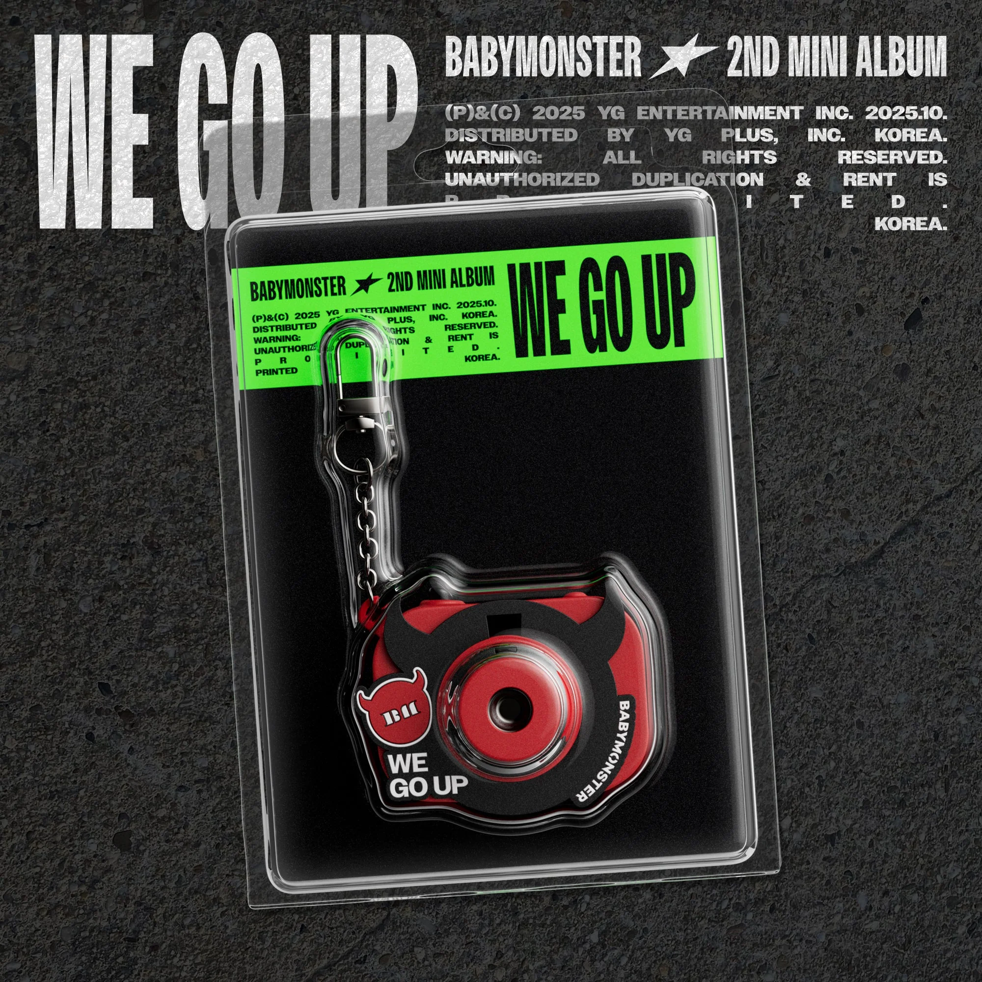 BABYMONSTER - 2nd Mini Album [WE GO UP] MINI BEAM KEYRING Ver.