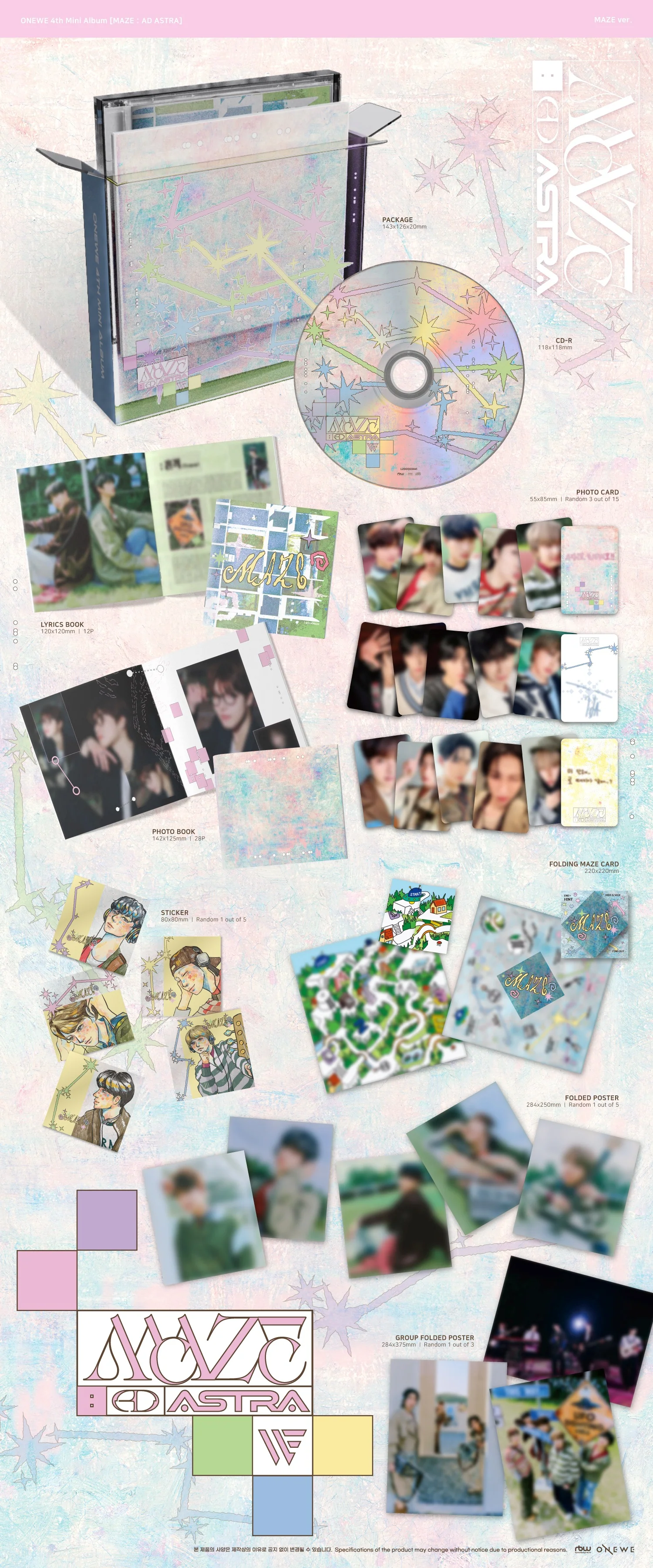 ONEWE - 4th Mini Album [MAZE : AD ASTRA] MAZE Ver. - Image 2