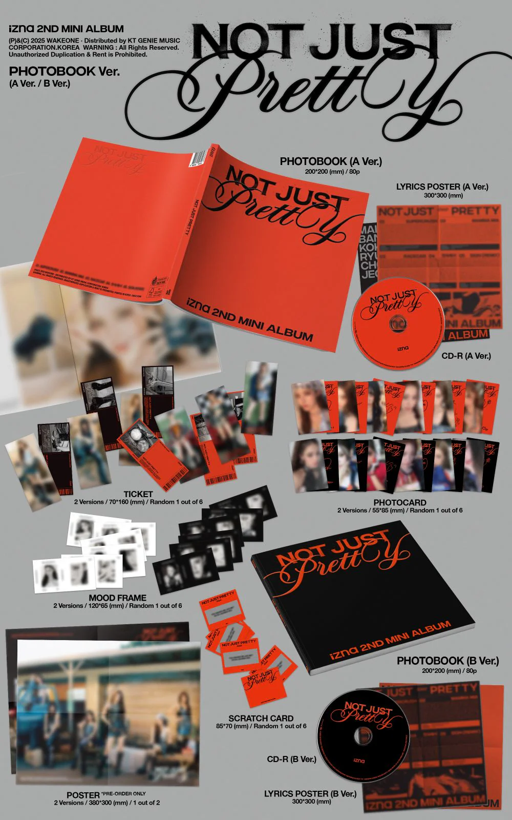 izna - 2nd Mini Album [Not Just Pretty] PHOTOBOOK Ver.
