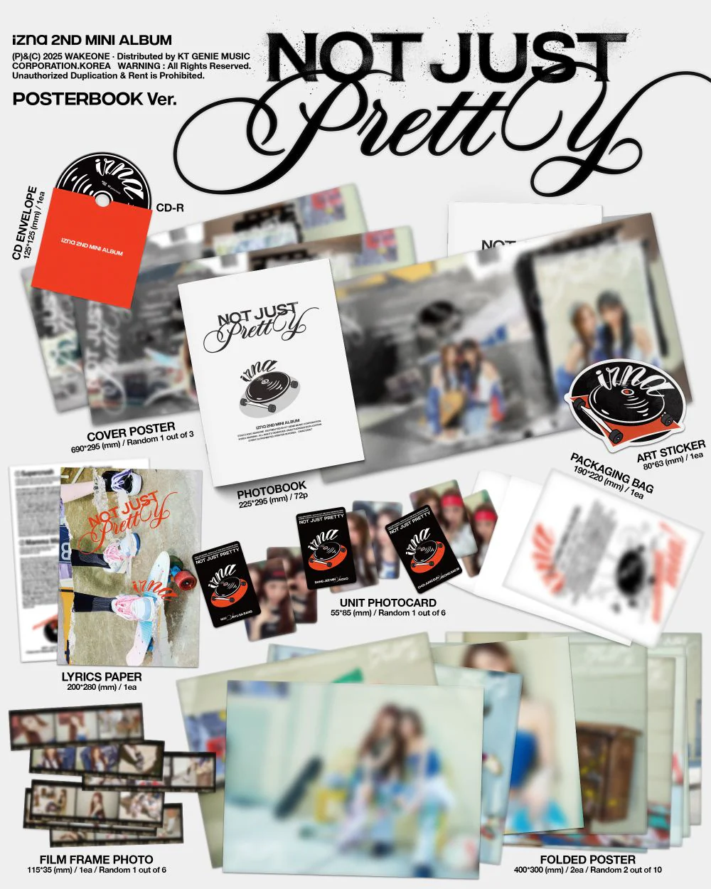 izna - 2nd Mini Album [Not Just Pretty] POSTERBOOK Ver. - Image 2