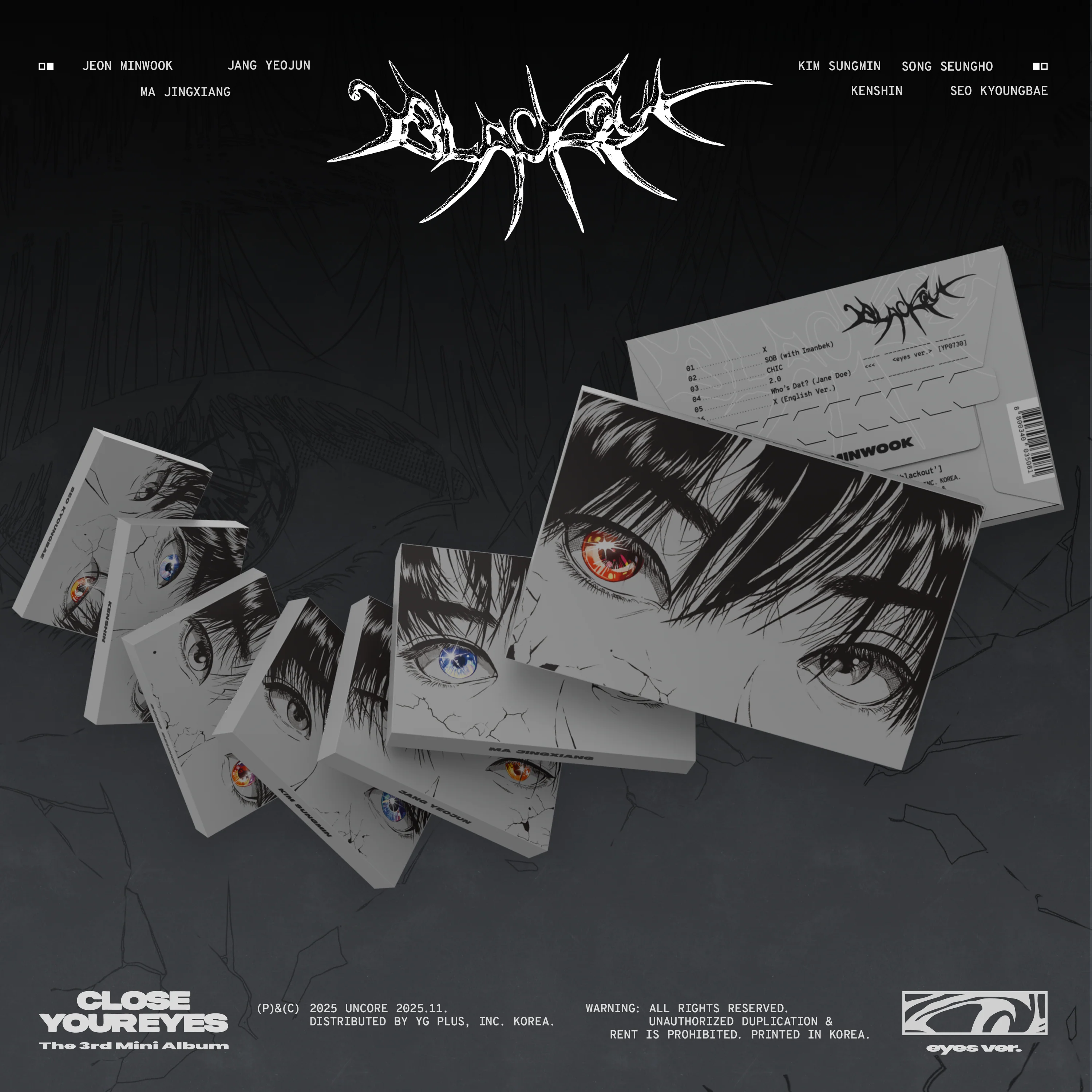 CLOSE YOUR EYES - 3rd Mini Album [blackout] eyes Ver.