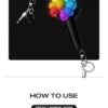 G-DRAGON - OFFICIAL MINI LIGHT KEYRING BLACK