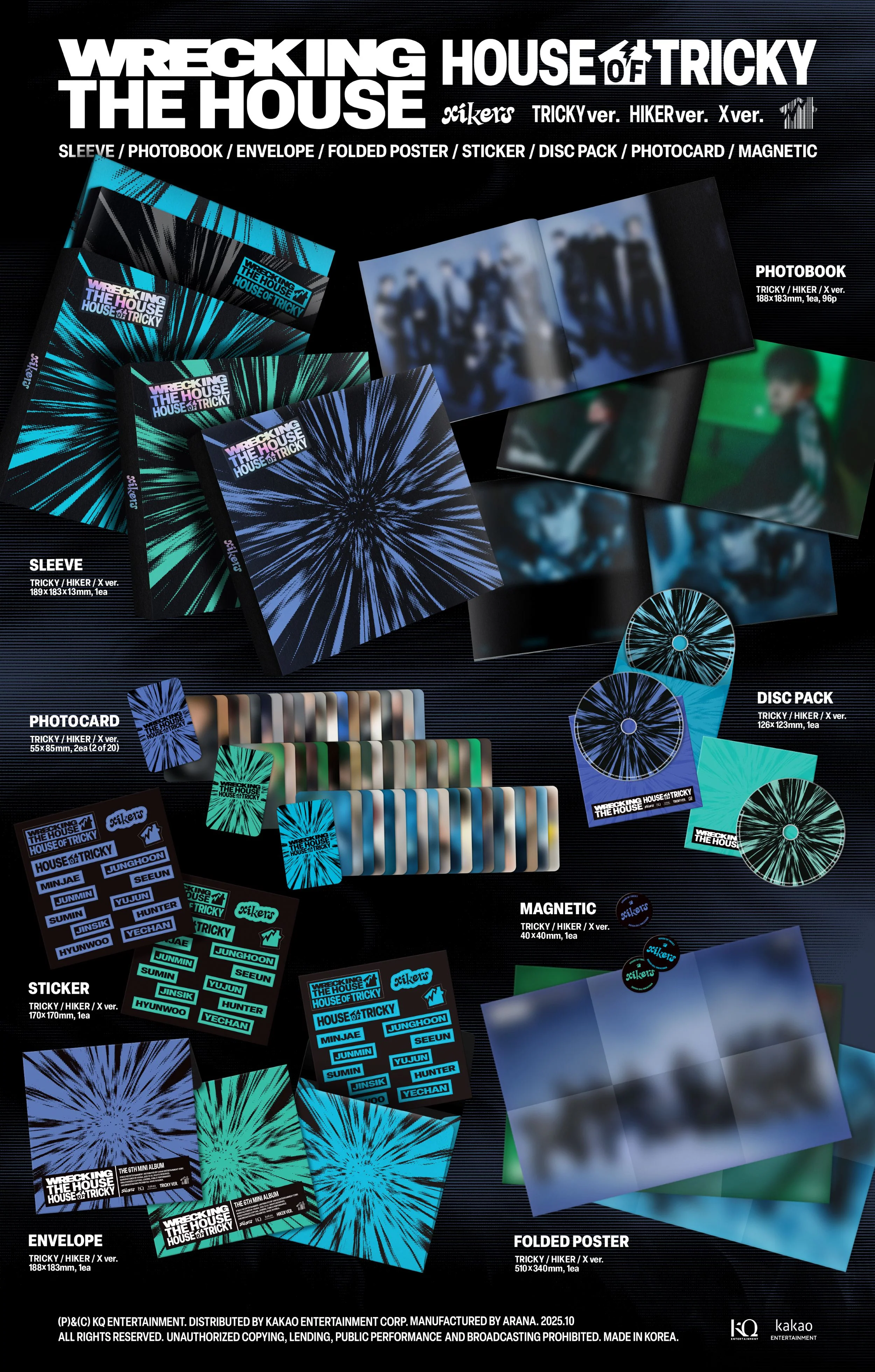 xikers - 6th Mini Album [HOUSE OF TRICKY : WRECKING THE HOUSE]