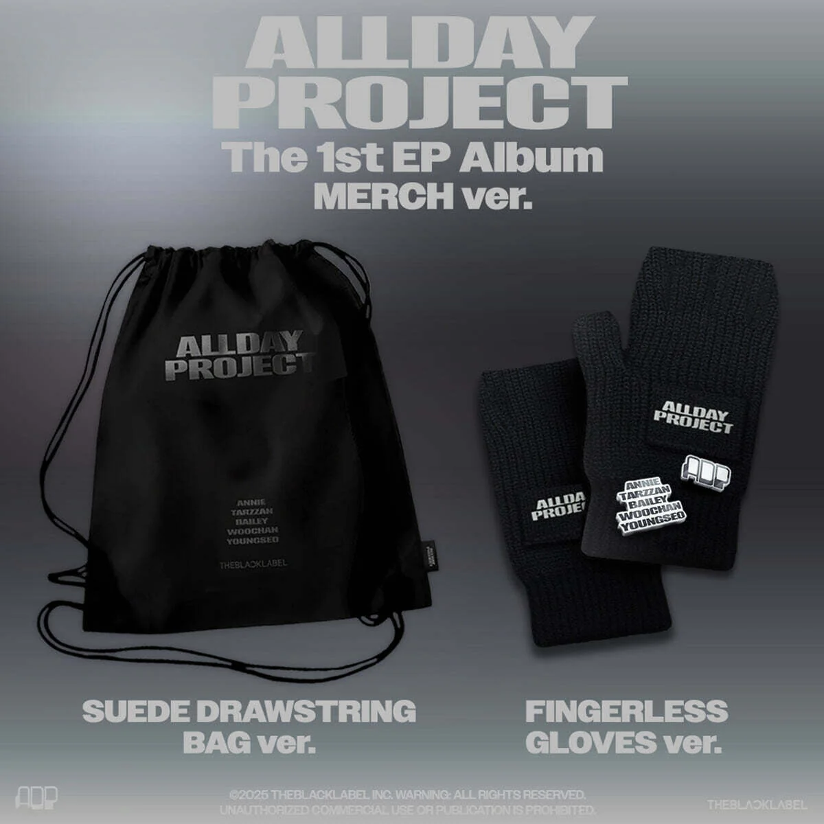 ALLDAY PROJECT - 1st EP Album [ALLDAY PROJECT] MERCH Ver. (SUESE DRAWSTRING BAG Ver.)
