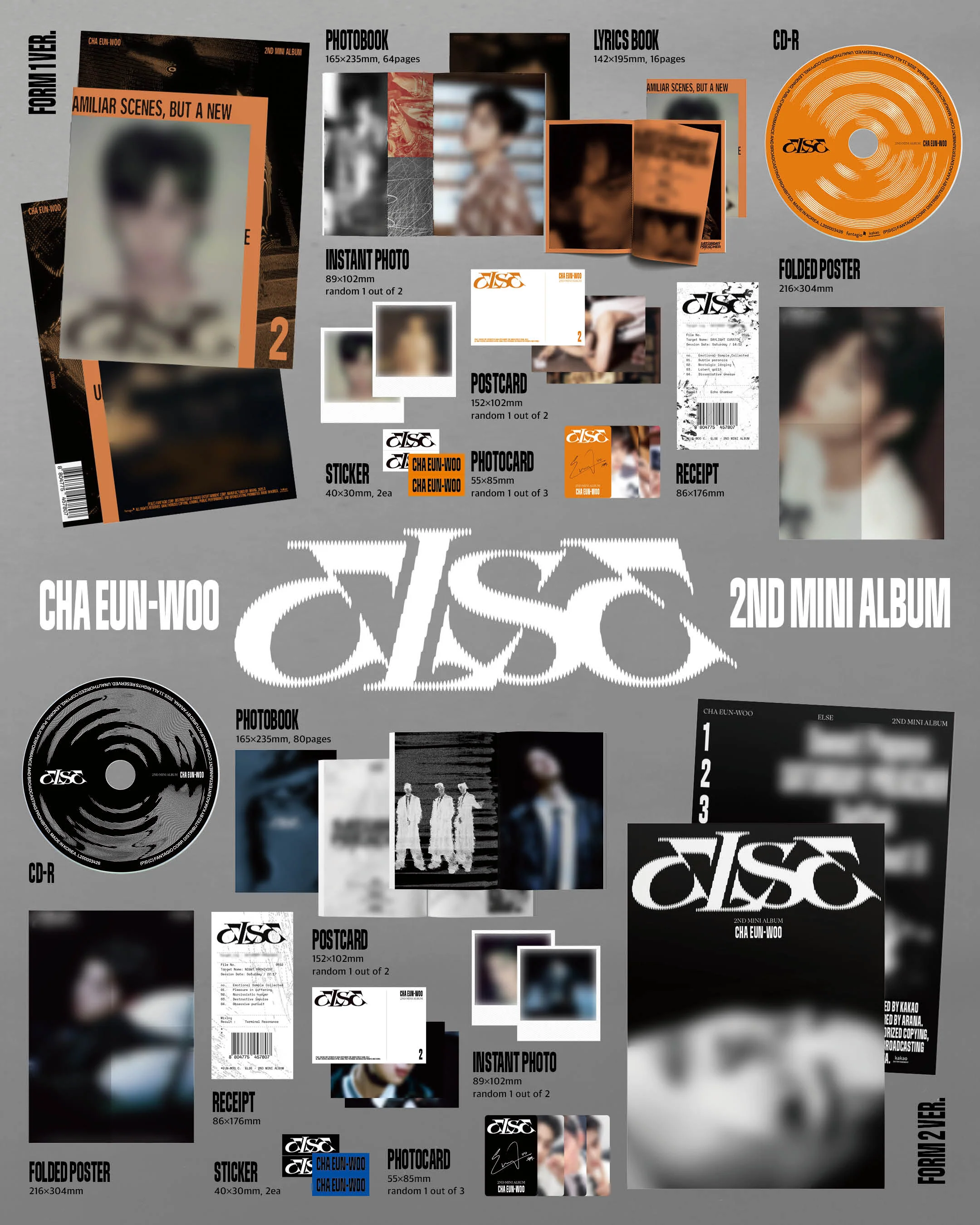 CHA EUN WOO (ASTRO) - 2nd Mini Album [ELSE] Standard Ver.