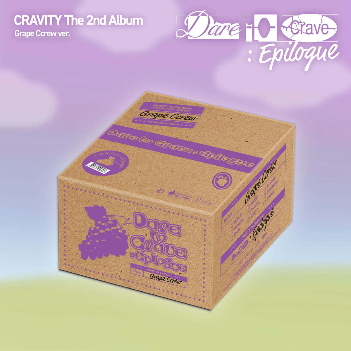 CRAVITY - 2nd Album [Dare to Crave : Epilogue] Grape Ccrew Ver. (Limited)