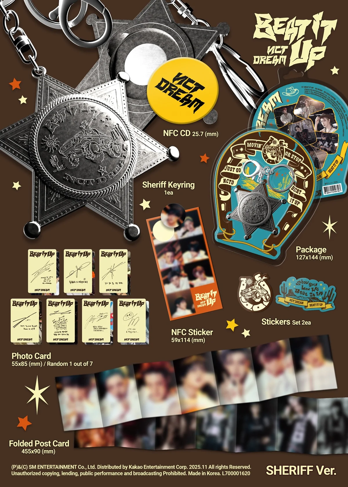 NCT DREAM - 6th Mini Album [Beat It Up] Sheriff Ver. (Smart Album) - Image 2