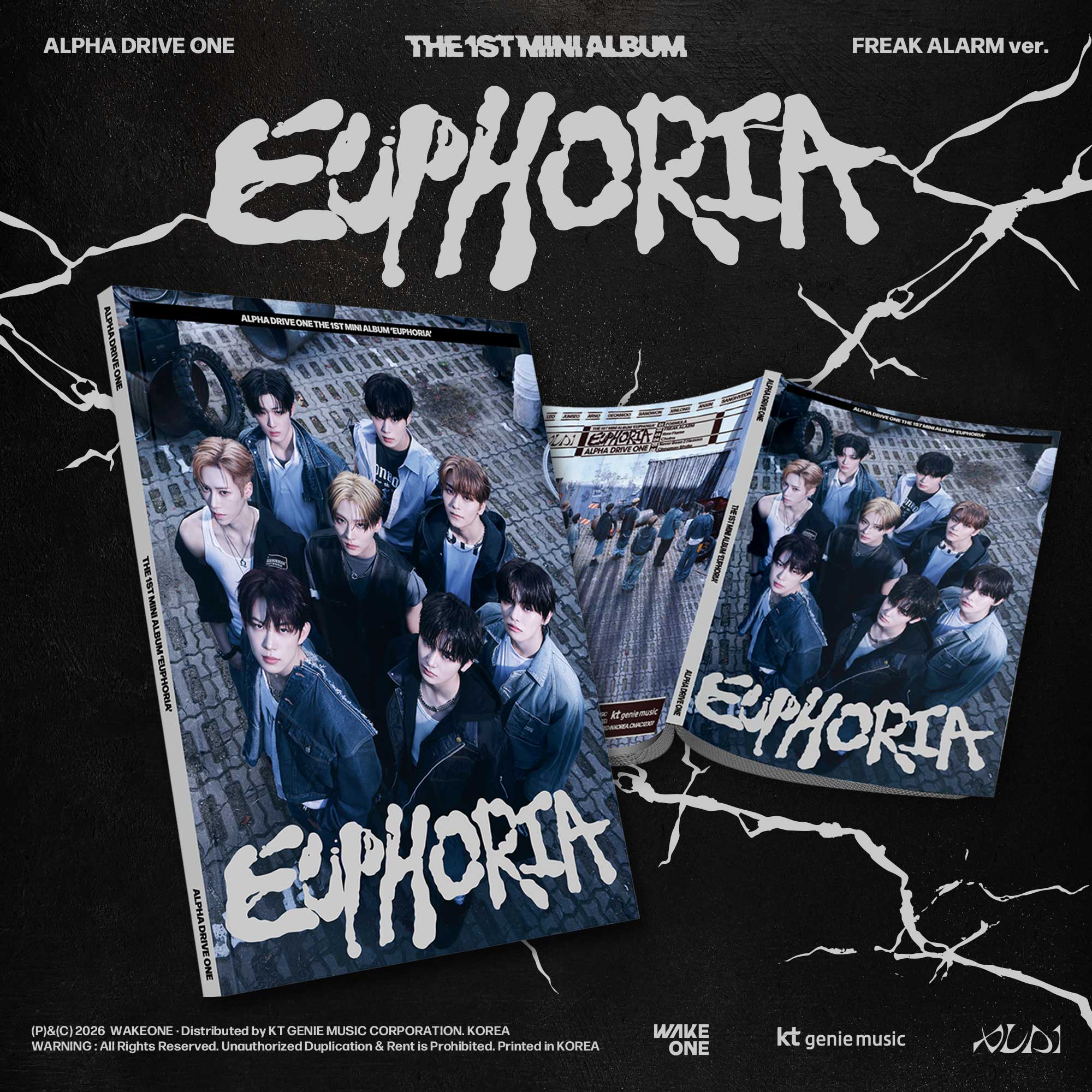 ALPHA DRIVE ONE - 1st Mini Album [EUPHORIA] FREAK ALARM Ver.