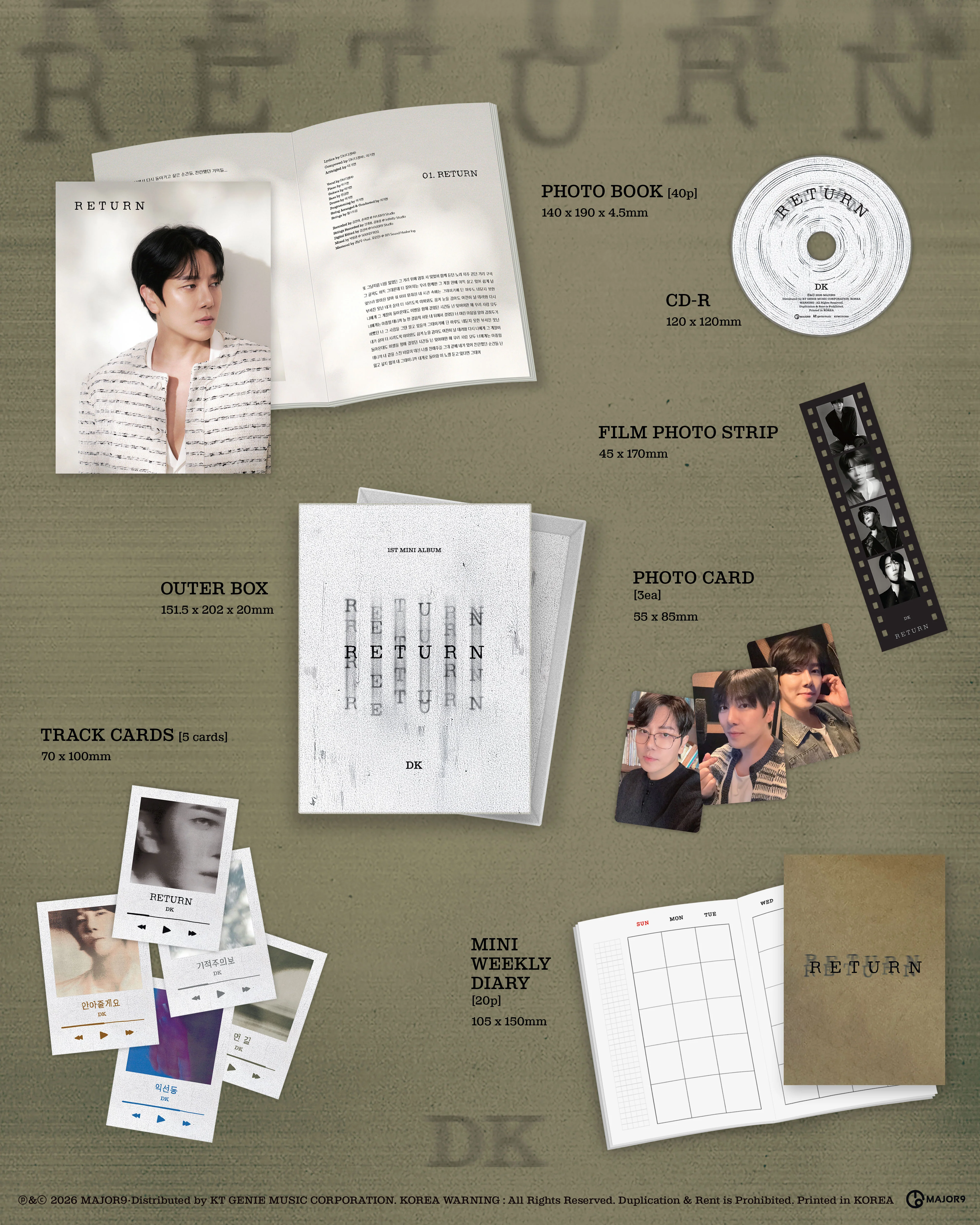 DK - 1st Mini Album [RETURN] Standard Ver. - Image 2
