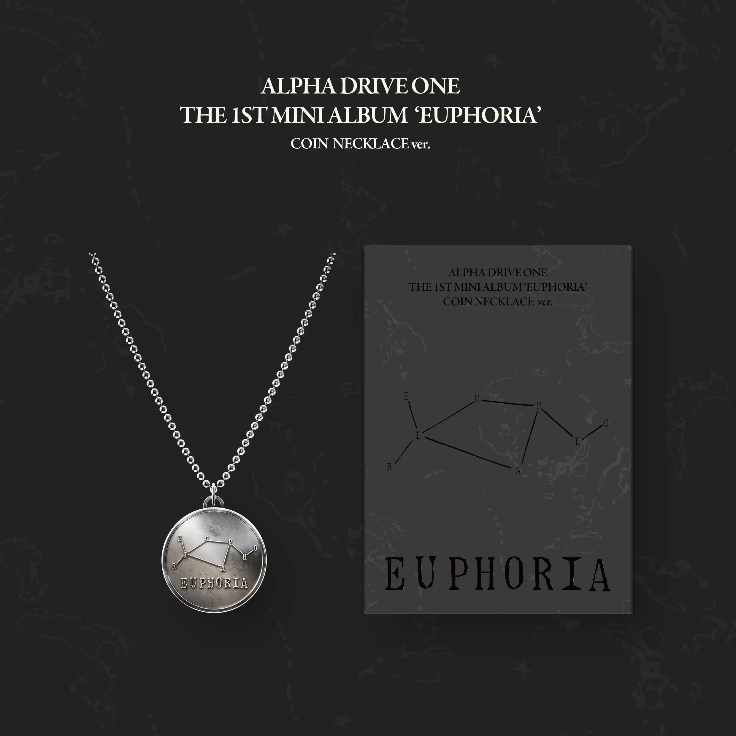 ALPHA DRIVE ONE - 1st Mini Album [EUPHORIA] COIN NECKLACE Ver.