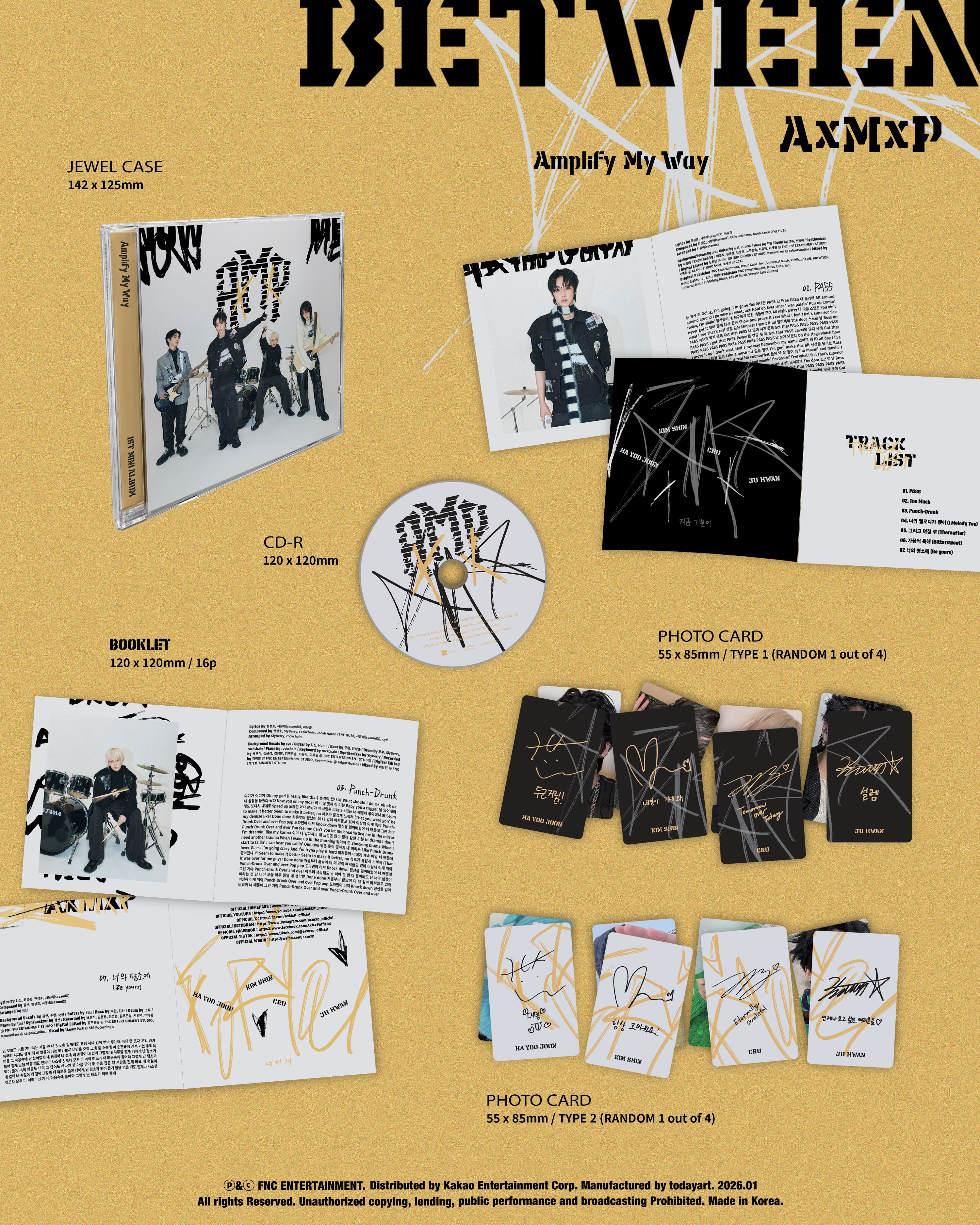 AxMxP - 1st Mini Album [Amplify My Way] BETWEEN Ver - Image 2