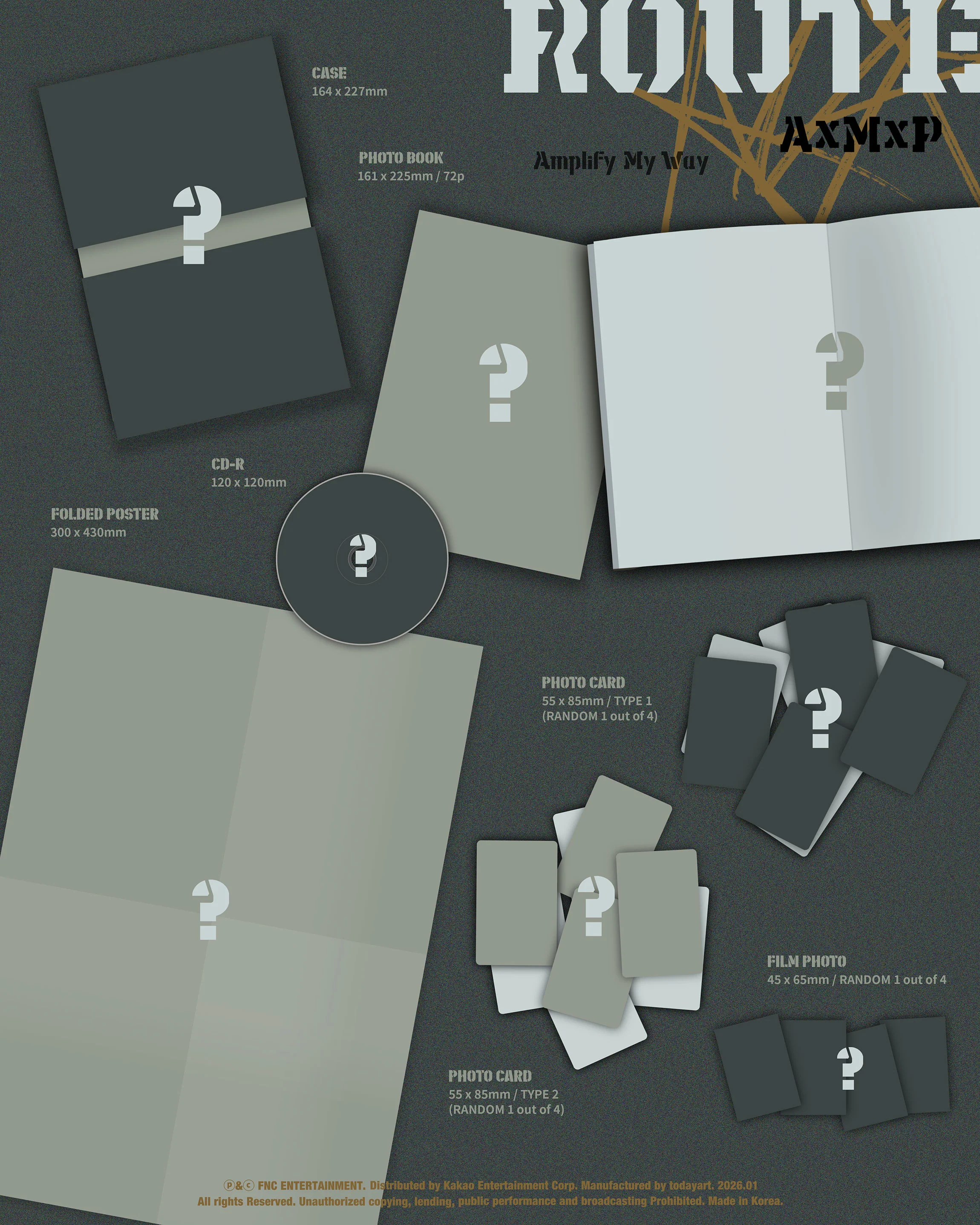 AxMxP - 1st Mini Album [Amplify My Way] ROUTE Ver. - Image 2