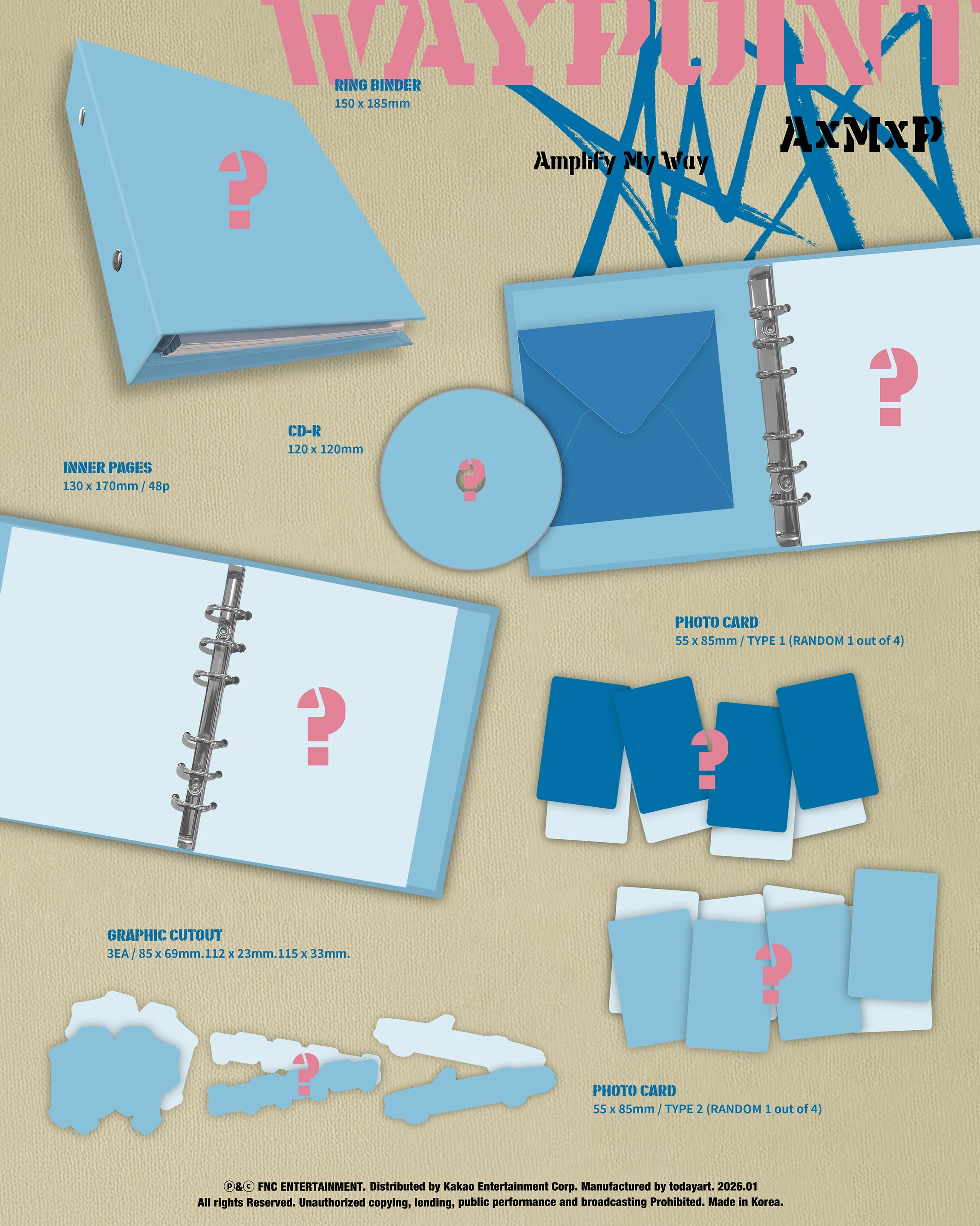 AxMxP - 1st Mini Album [Amplify My Way] WAYPOINT Ver. - Image 2