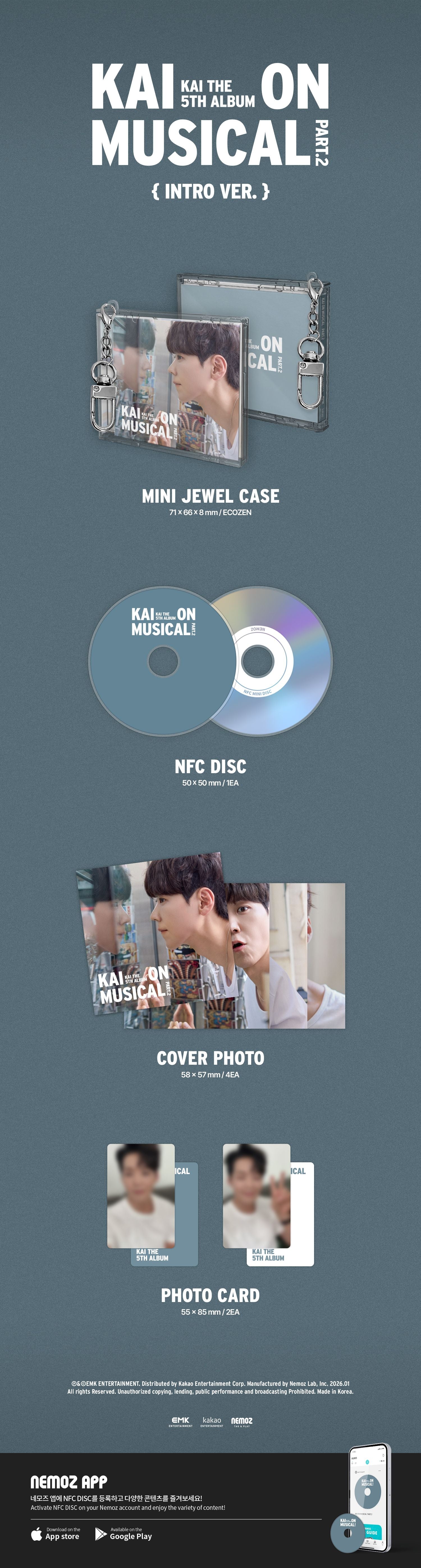Kai - 5th Album [KAI ON MUSICAL Part.2] Intro Ver. (NEMO) Kai Share - Image 2