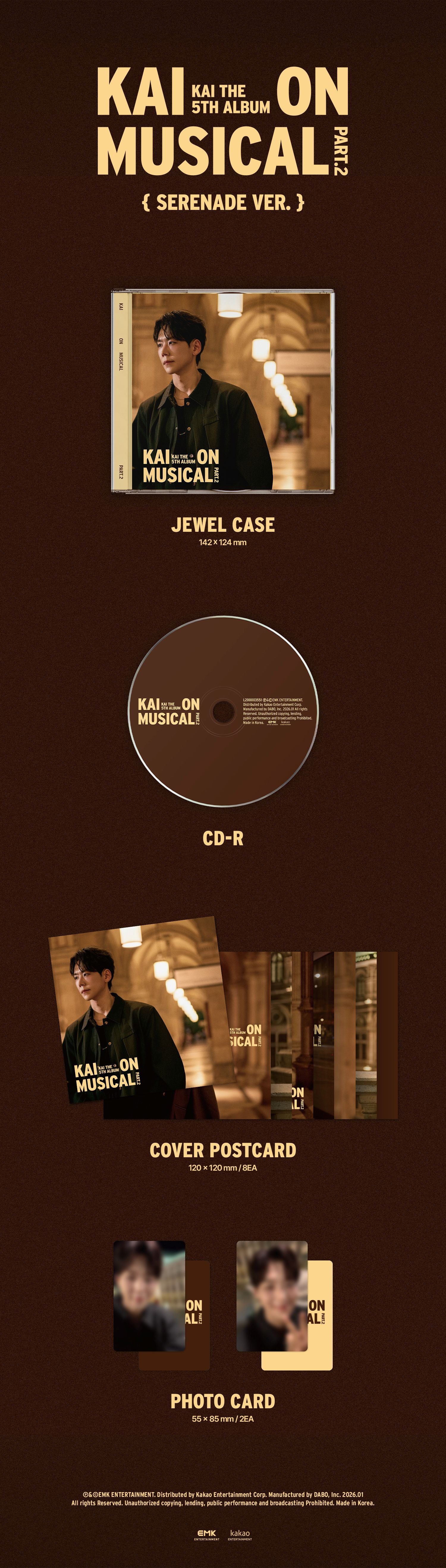 Kai - 5th Album [KAI ON MUSICAL Part.2] Serenade Ver.